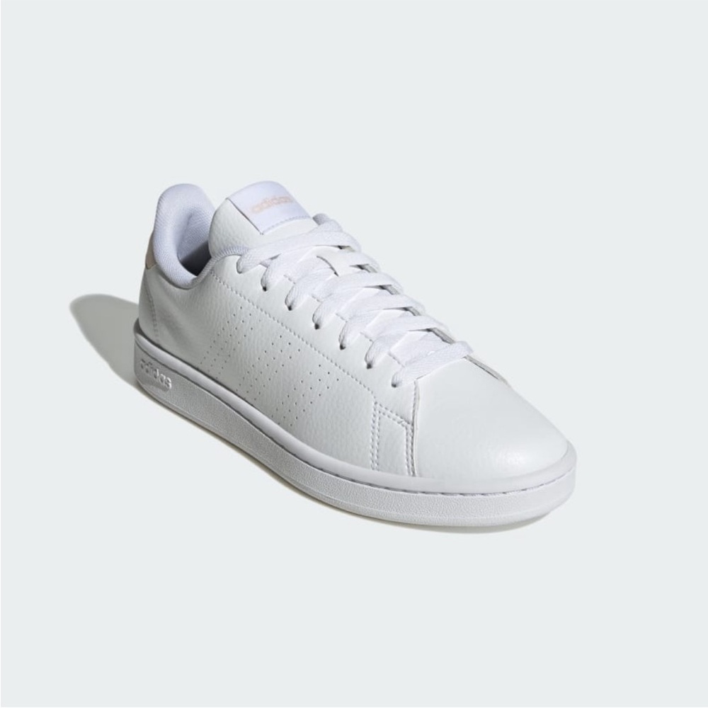 NEW! Womens Adidas Advantage Classic White Leather Shoe/Sneaker